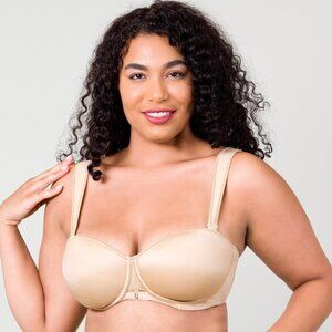 Finallybra BULGEnator™ No Underarm Bulge Multiway Push In Bra Size 48B Nude